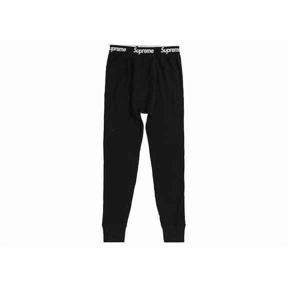 Supreme Men's Hanes Thermal Pant (1 Pack) Black, from StockX