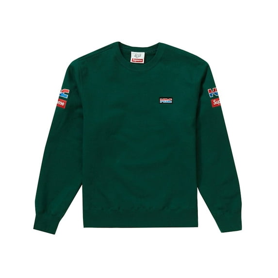 Supreme Men's Honda Fox Racing Crewneck Dark Green, from StockX