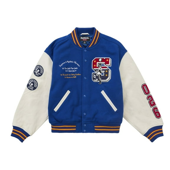 Supreme Men's Hysteric Glamour Varsity Jacket Blue, from StockX