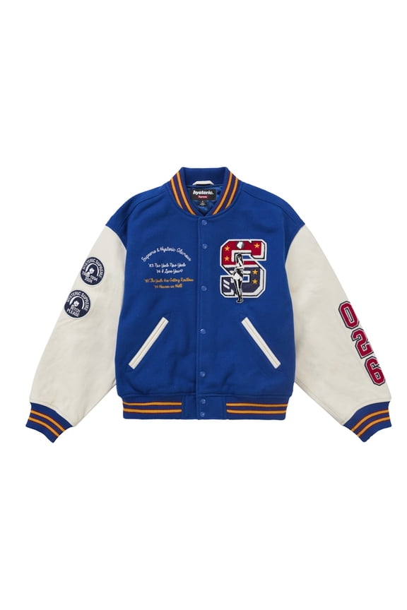 Men's Hysteric Glamour Varsity Jacket Blue, from StockX
