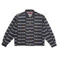 thumbnail image 1 of Supreme Men's Jacquard Logos Denim Trucker Jacket Rigid Indigo, from StockX, 1 of 3