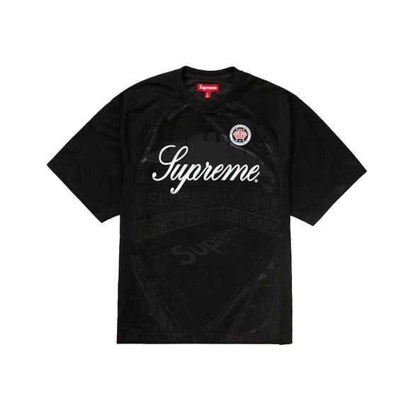 Supreme Men's Jacquard Soccer Jersey Black, from StockX