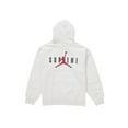 thumbnail image 1 of Supreme Men's Jordan Hooded Sweatshirt (FW24) Ash Grey, from StockX, 1 of 3