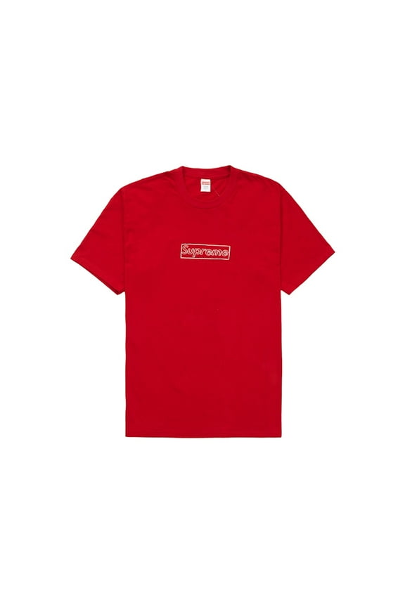 Men's KAWS Chalk Logo Tee Red, from StockX