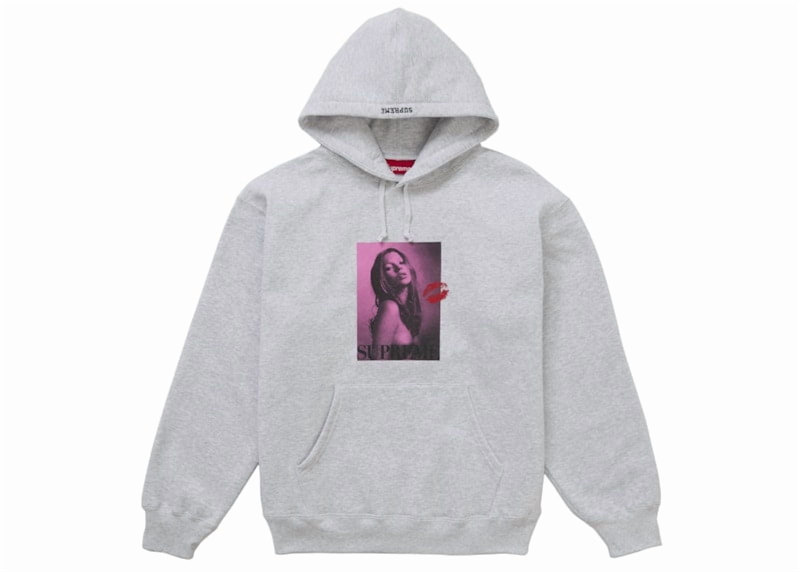 トップス XL Kate Moss Hooded Sweatshirt Ash Grey Supreme Men's Kate Moss Hooded Sweatshirt Ash Grey, from StockX