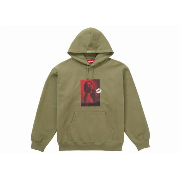 Supreme Men's Kate Moss Hooded Sweatshirt Light Olive, from StockX