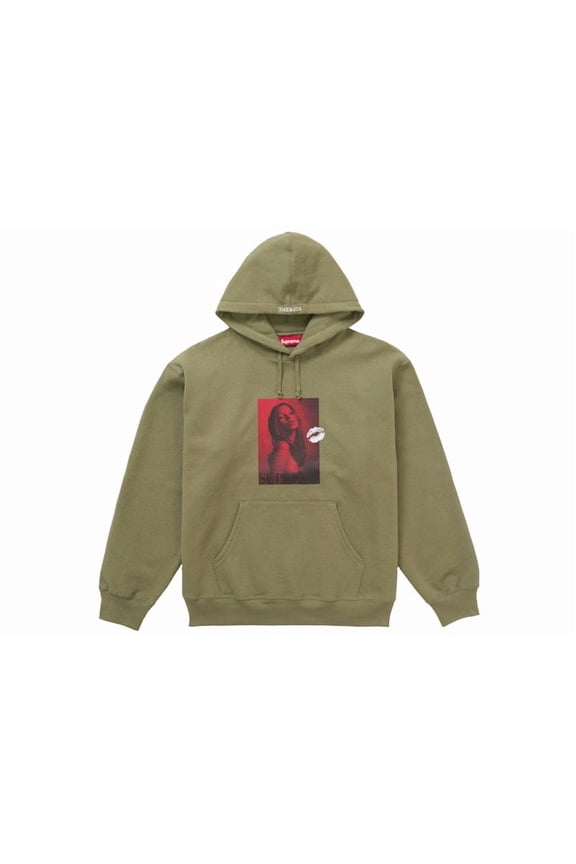 Men's Kate Moss Hooded Sweatshirt Light Olive, from StockX
