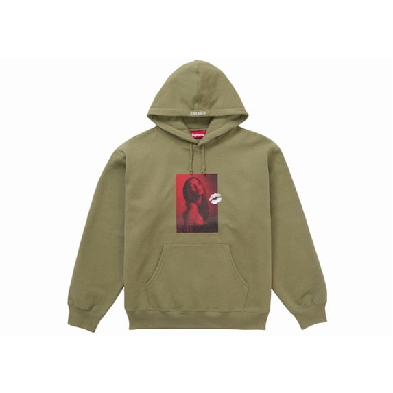 Supreme Men's Kate Moss Hooded Sweatshirt Light Olive, from StockX