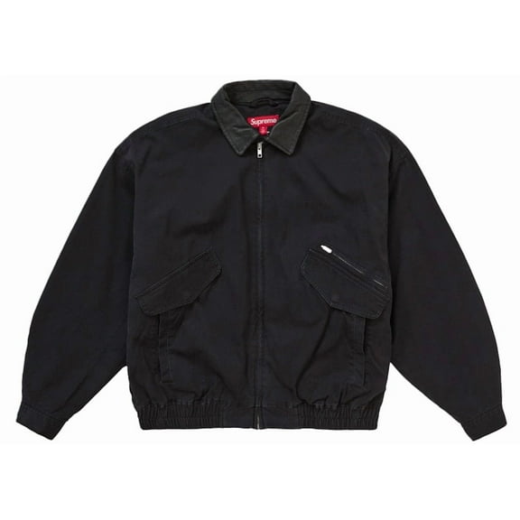 Supreme Men's Leather Collar Utility Jacket FW24 Black, from StockX