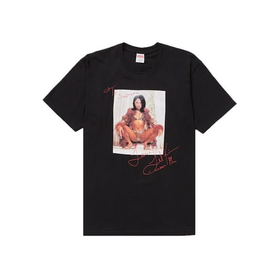 Supreme Men's Lil Kim Tee Black, from StockX