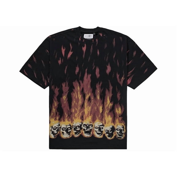 Supreme Men's MM6 Maison Margiela Liquid Blue Oversized Tee Black, from StockX