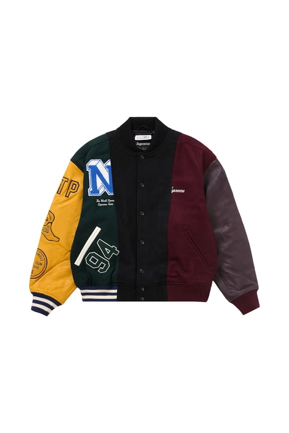 Men's MM6 Maison Margiela Split Varsity Jacket Multicolor, from StockX