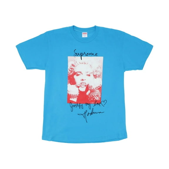 Supreme Men's Madonna Tee Bright Blue, from StockX