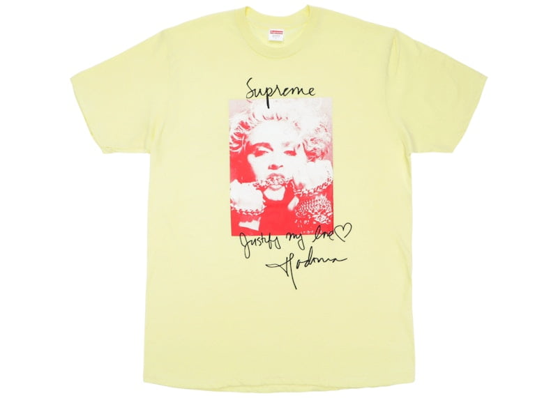Supreme Men's Madonna Tee Pale Yellow, from StockX Walmart
