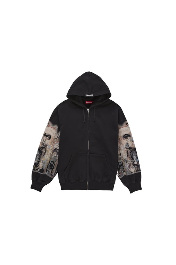 Men's Michael Jackson Dangerous Zip Up Hooded Sweatshirt Black, from StockX