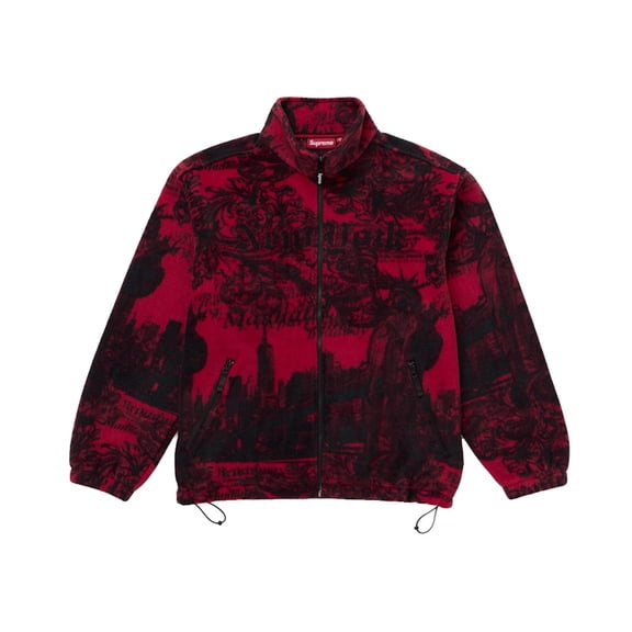 Supreme Men's New York Fleece Jacket Red, from StockX