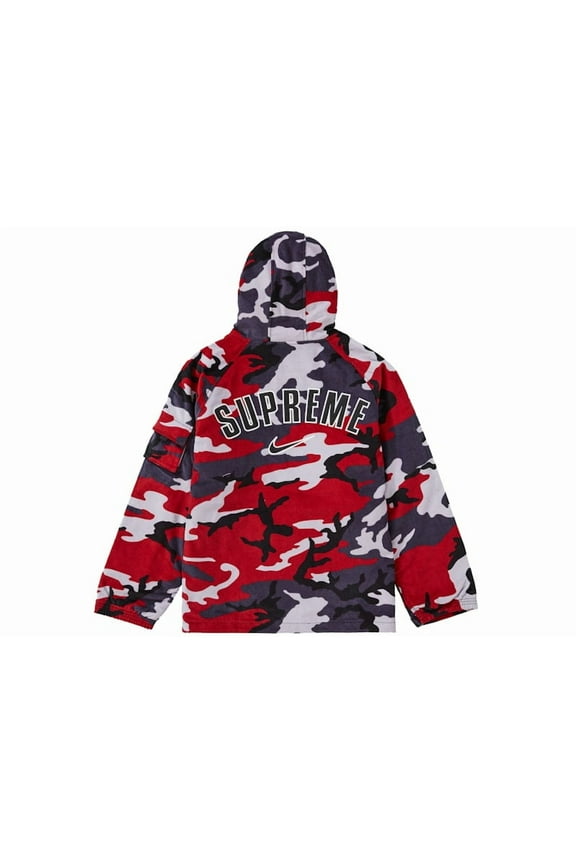 Men's Nike Arc Corduroy Hooded Jacket Red Camo, from StockX