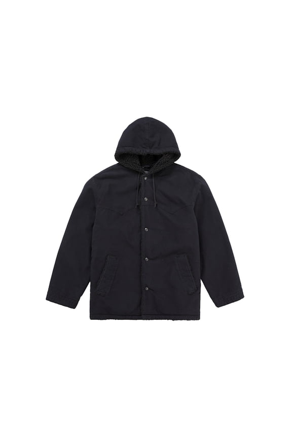 Men's Number (N)ine Faux Shearling Hooded Coat Black, from StockX