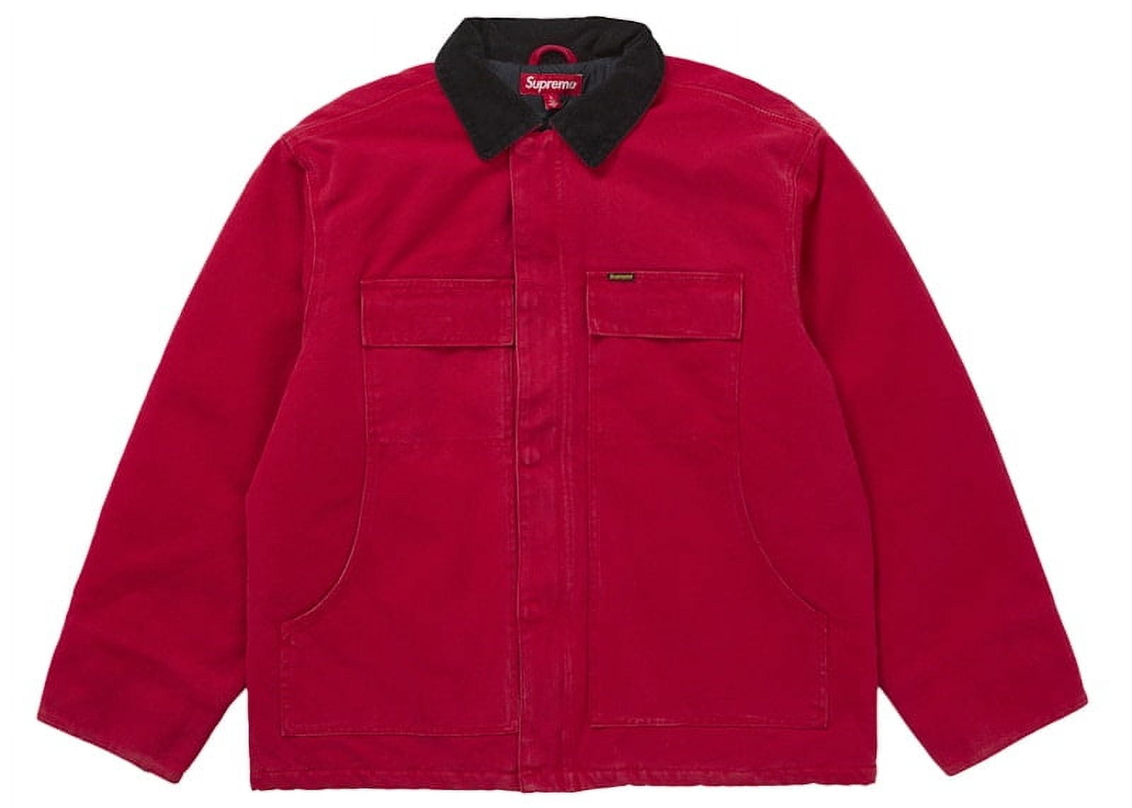 Supreme Men's Old English Canvas Work Jacket Red, from StockX