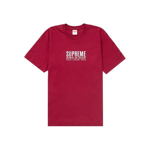 Supreme Men's Paris Tee Cardinal, from StockX