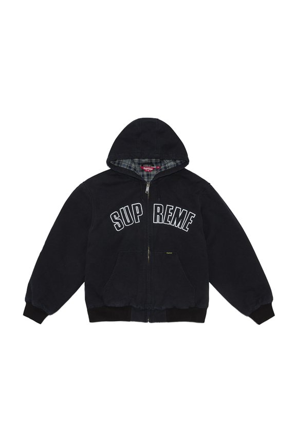 Men's Reflective Arc Hooded Work Jacket Black, from StockX