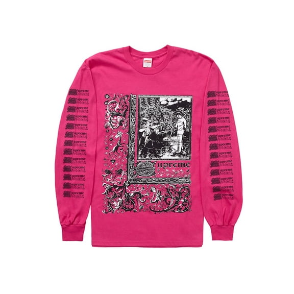 Supreme Men's Saint Sebastian L/S Tee Pink, from StockX