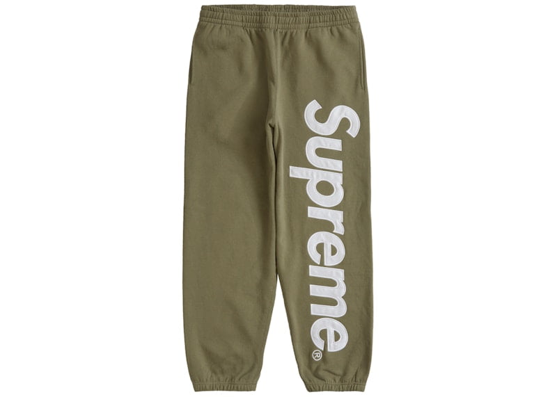 パンツ Supreme Stone  Sweat pants olive M Supreme Stone Island Sweatpant (FW23) - $298
