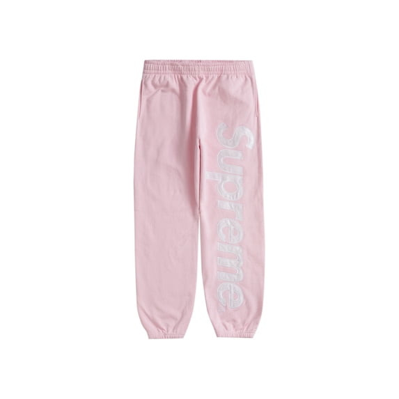 Supreme Men's Satin Appliqué Sweatpant (FW23) Light Pink, from StockX