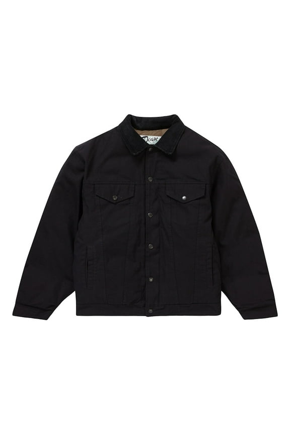 Men's Schott Canvas Down Trucker Jacket Black, from StockX