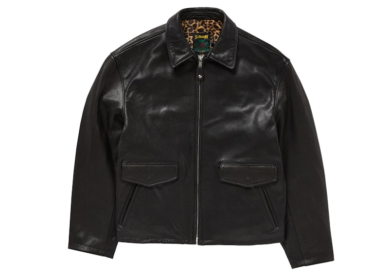 Supreme Schott Leather Work Jacket サイズS Supreme-Men-s-Schott-Leather-