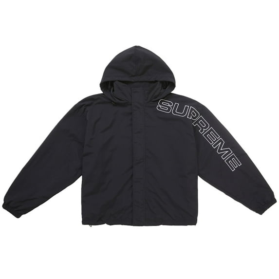 Supreme Men's Spellout Embroidered Track Jacket (FW24) Black, from StockX