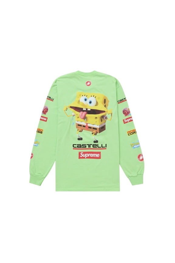 Men's SpongeBob/Castelli Racing L/S Tee Green, from StockX