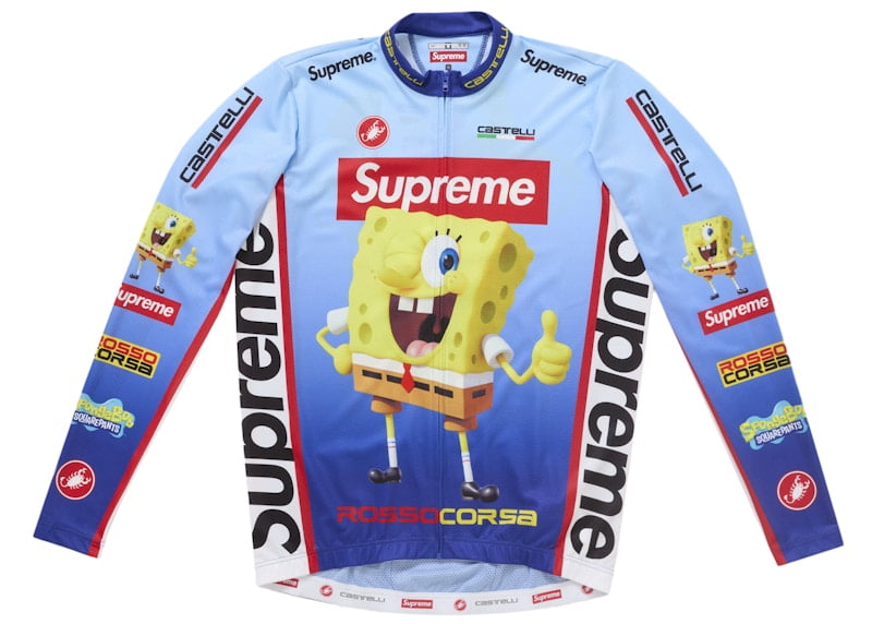 トップス Sponge Bob Castelli Cycling L/S Tee Supreme-Men-s
