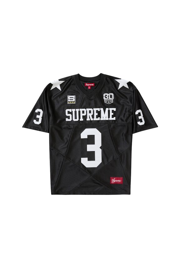 Men's Star Football Jersey Black, from StockX