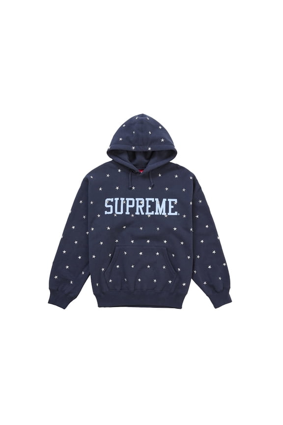 Men's Stars Studded Hooded Sweatshirt Navy, from StockX