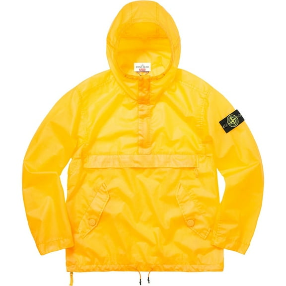 Supreme Men's Stone Island Poly Cover Composite Anorak Yellow, from StockX