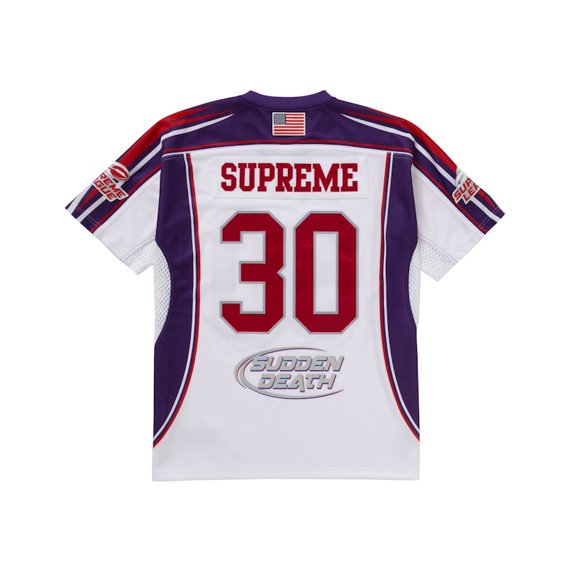 Supreme Men's Sudden Death Football Jersey White, from StockX