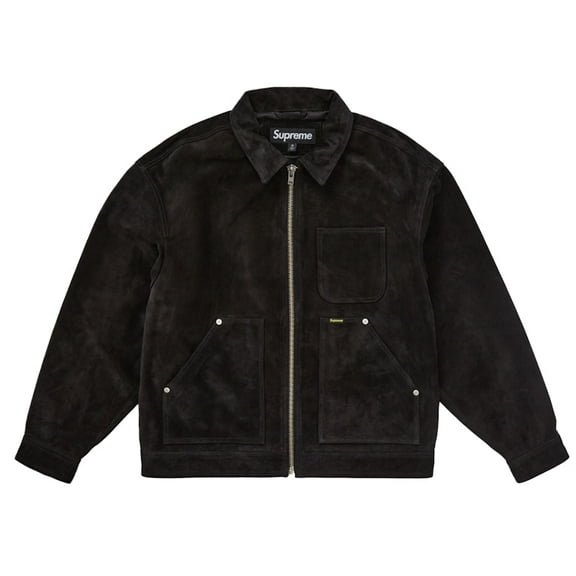 Supreme Men's Suede Work Jacket Black, from StockX