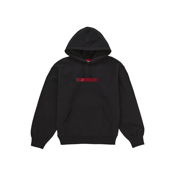 Supreme Men's Swarovski Motion Logo Hooded Sweatshirt Black, from StockX
