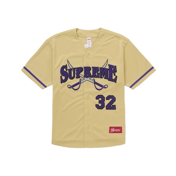 Supreme Men's Swords Baseball Jersey Gold, from StockX
