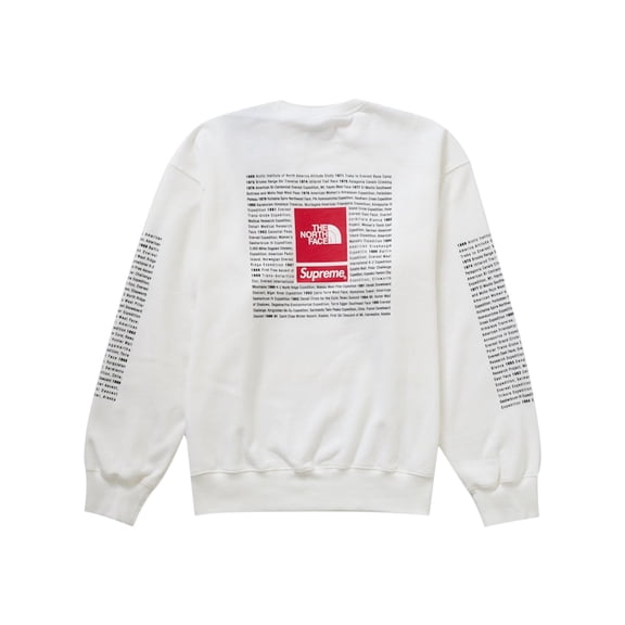 Supreme Men's The North Face Crewneck White, from StockX