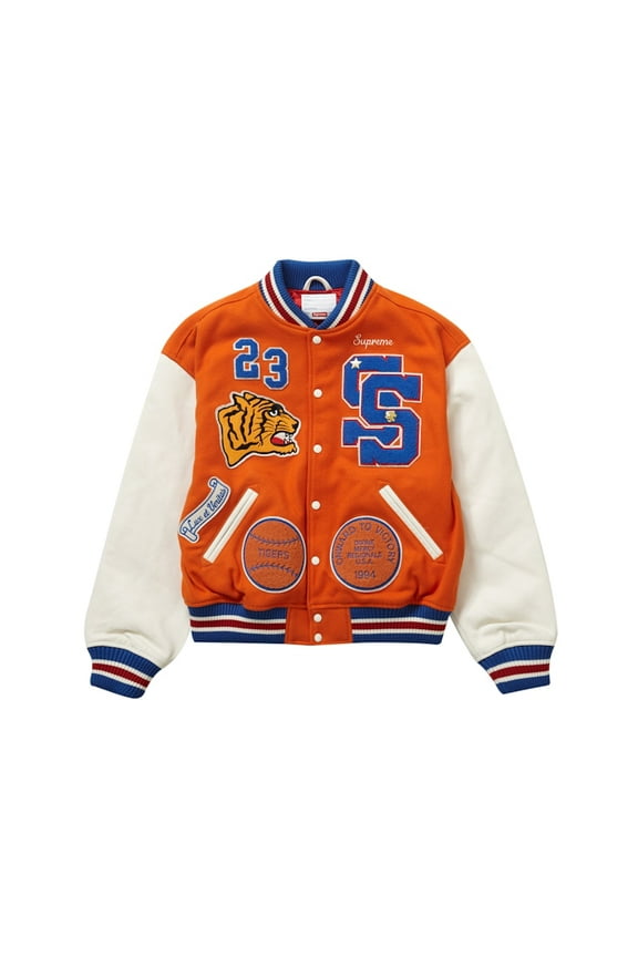Men's Tiger Varsity Jacket Orange, from StockX