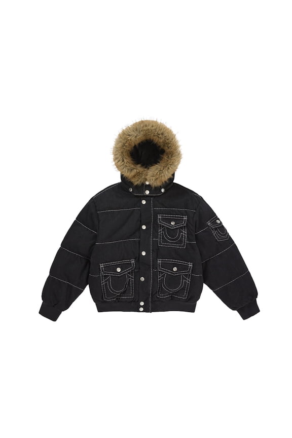 Men's True Religion Puffer Jacket Black, from StockX