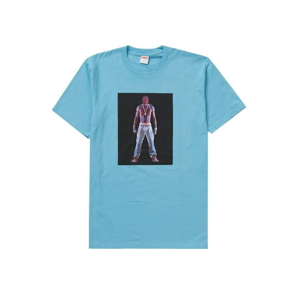 Supreme Men's Tupac Hologram Tee Light Slate, from StockX