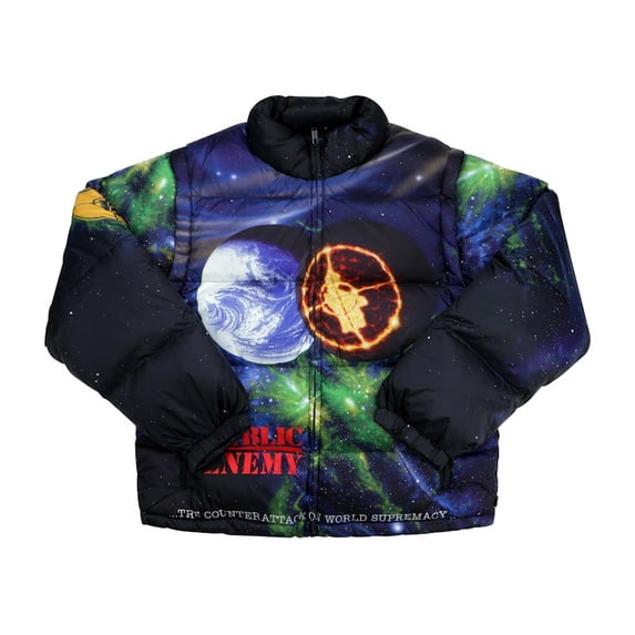 Supreme Men's UNDERCOVER/Public Enemy Puffy Jacket Multi, from StockX