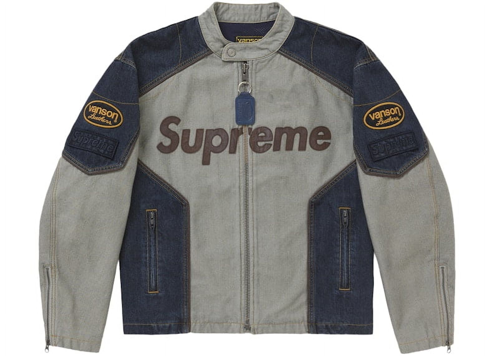 ジャケット・アウター Supreme Bandana Jacquard Denim Jacket L Supreme Bandana Jacquard Denim Hooded Work Jacket Blue