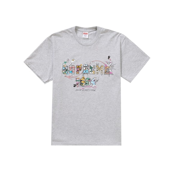Supreme Men's Varsity Tee Ash Grey, from StockX