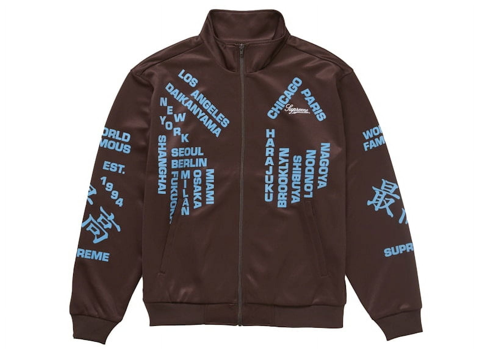 【XL】Worldwide Tricot Track Jacket brown Supreme Men's Worldwide Tricot Track Jacket Brown, from