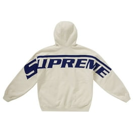Supreme Men's Playoffs Zip Up Hooded Sweatshirt White, from