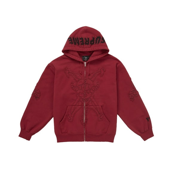 Supreme Men's Y's by Yohji Yamamoto Zip Up Hooded Sweatshirt Red, from StockX